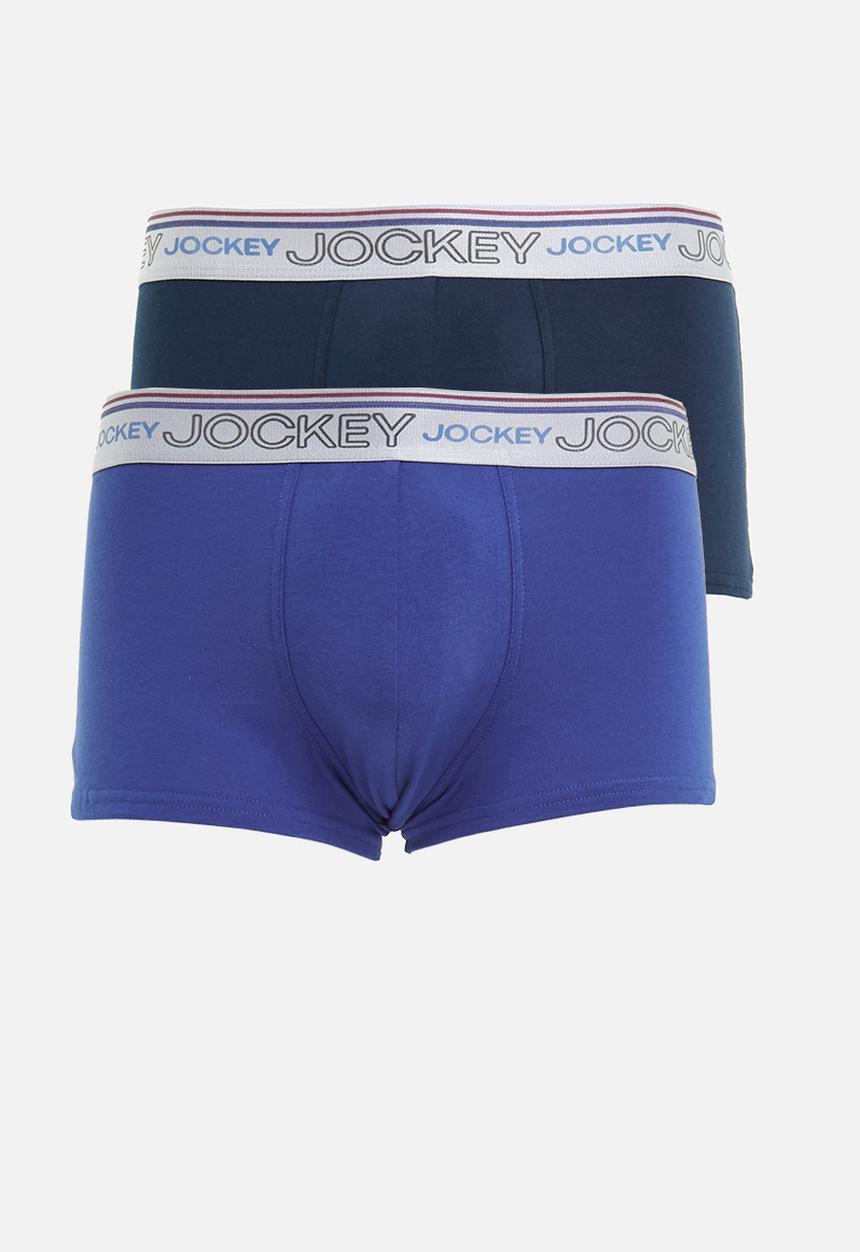 Jockey - 2 Pack new gen pouch trunks - midnight navy & lazuli blue