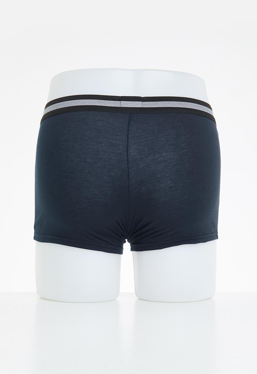 Jockey - 2 Pack one up stretch trunks - midnight navy & beetroot