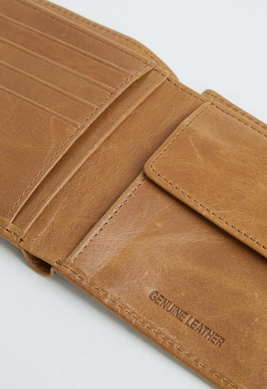 JEEP - Jeep leather bifold wallet - tan