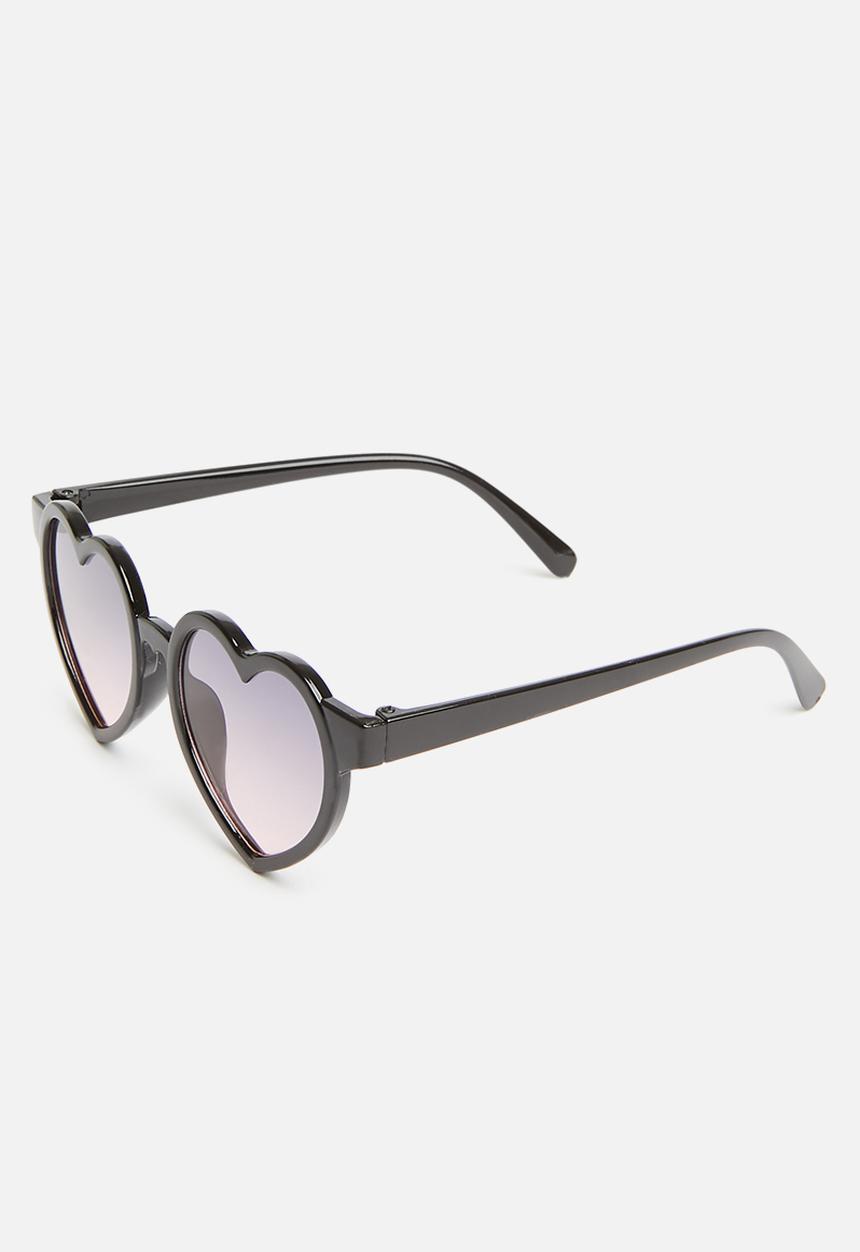 Rebel Republic - Girls heart sunglasses - black