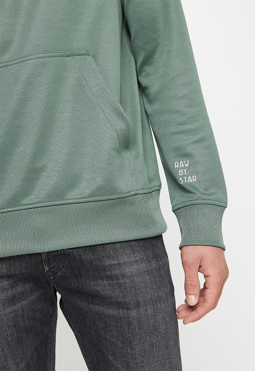 G-STAR - Gsraw gr hoodie sw long sleeve - grey moss