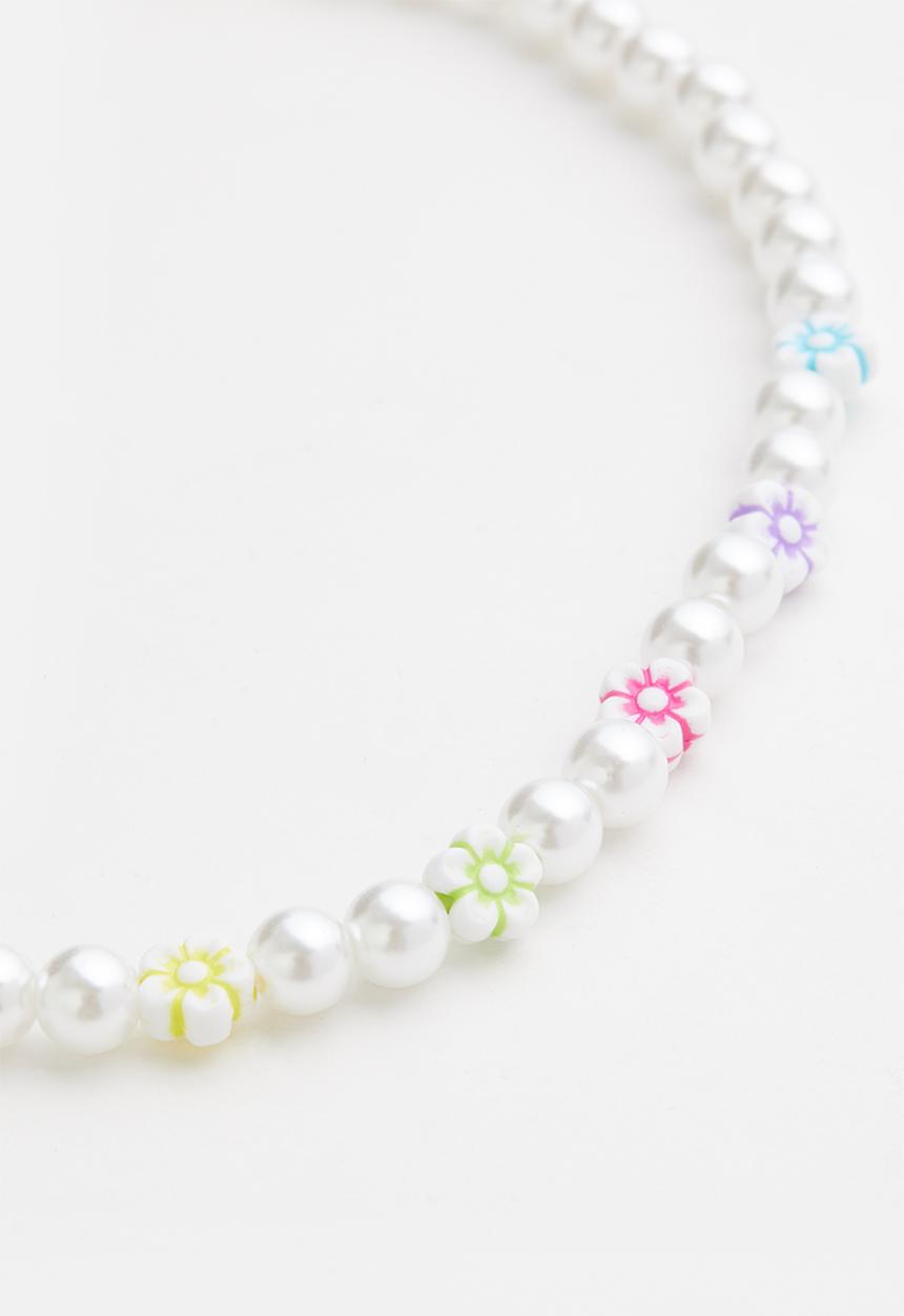 Superbalist - Casey faux pearl necklace - cream