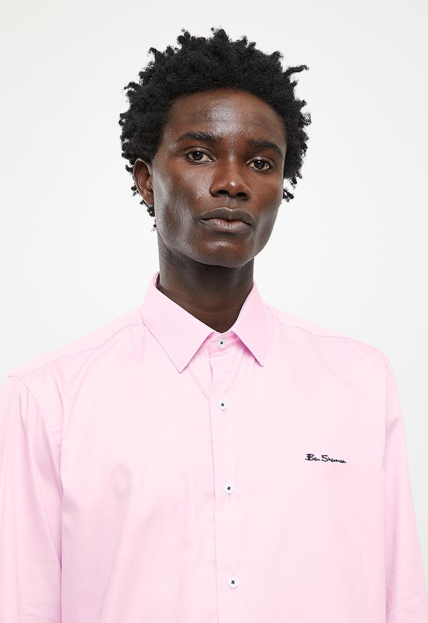 Ben Sherman - Slim ben shirt - pink