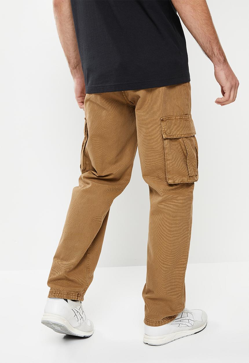 Factorie - Straight cargo pant - camel