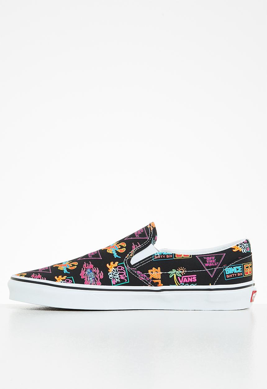 Vans - Ua classic slip-on - black/neon