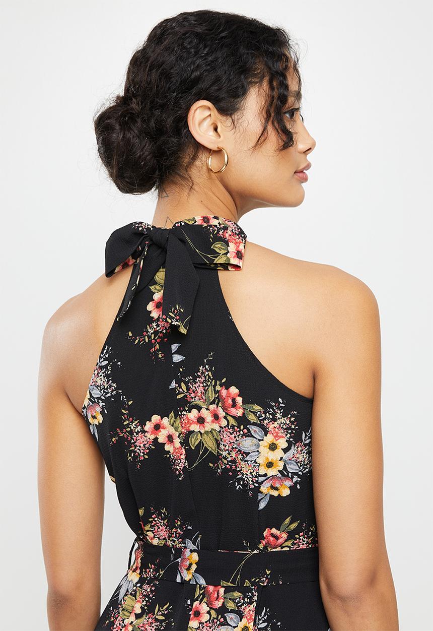 Stella Morgan - Sleeveless printed jumpsuit - black