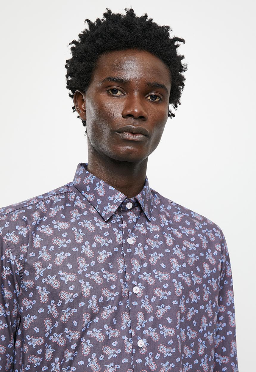 Ben Sherman - Large paisley shirt - marine