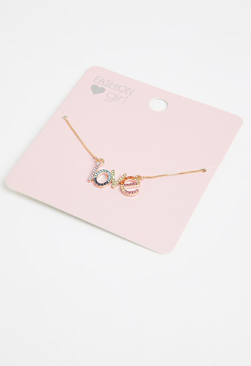 Rebel Republic - Girls love necklace - multi