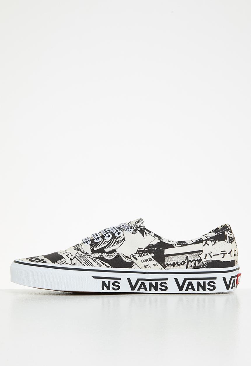 Vans - Authentic -  vans collage black/white