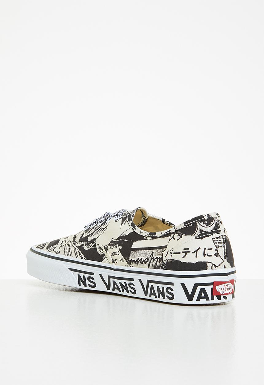 Vans - Authentic -  vans collage black/white