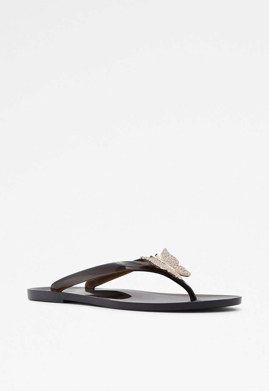 ALDO - Alelith sandal  - black & gold multi