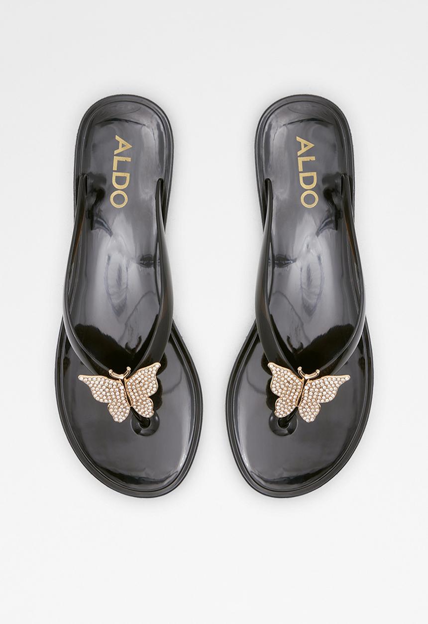 ALDO - Alelith sandal  - black & gold multi