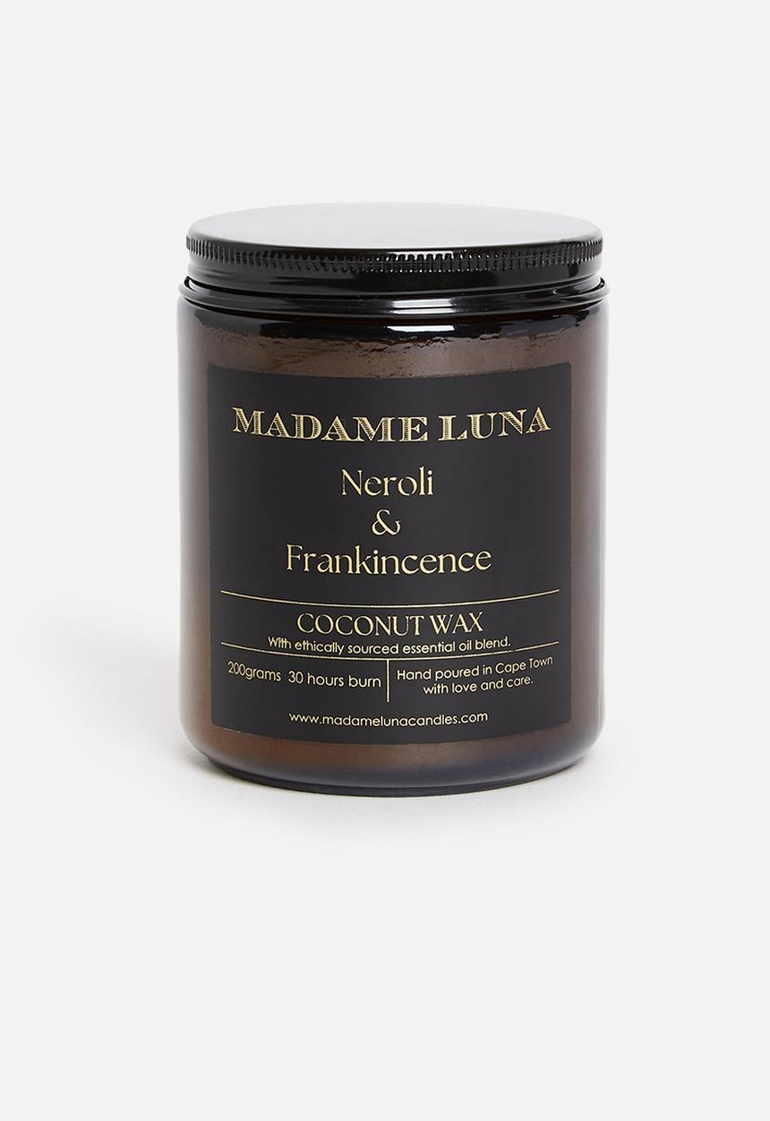 Madame Luna - Amber jar large coconut candle - neroli & frankincense