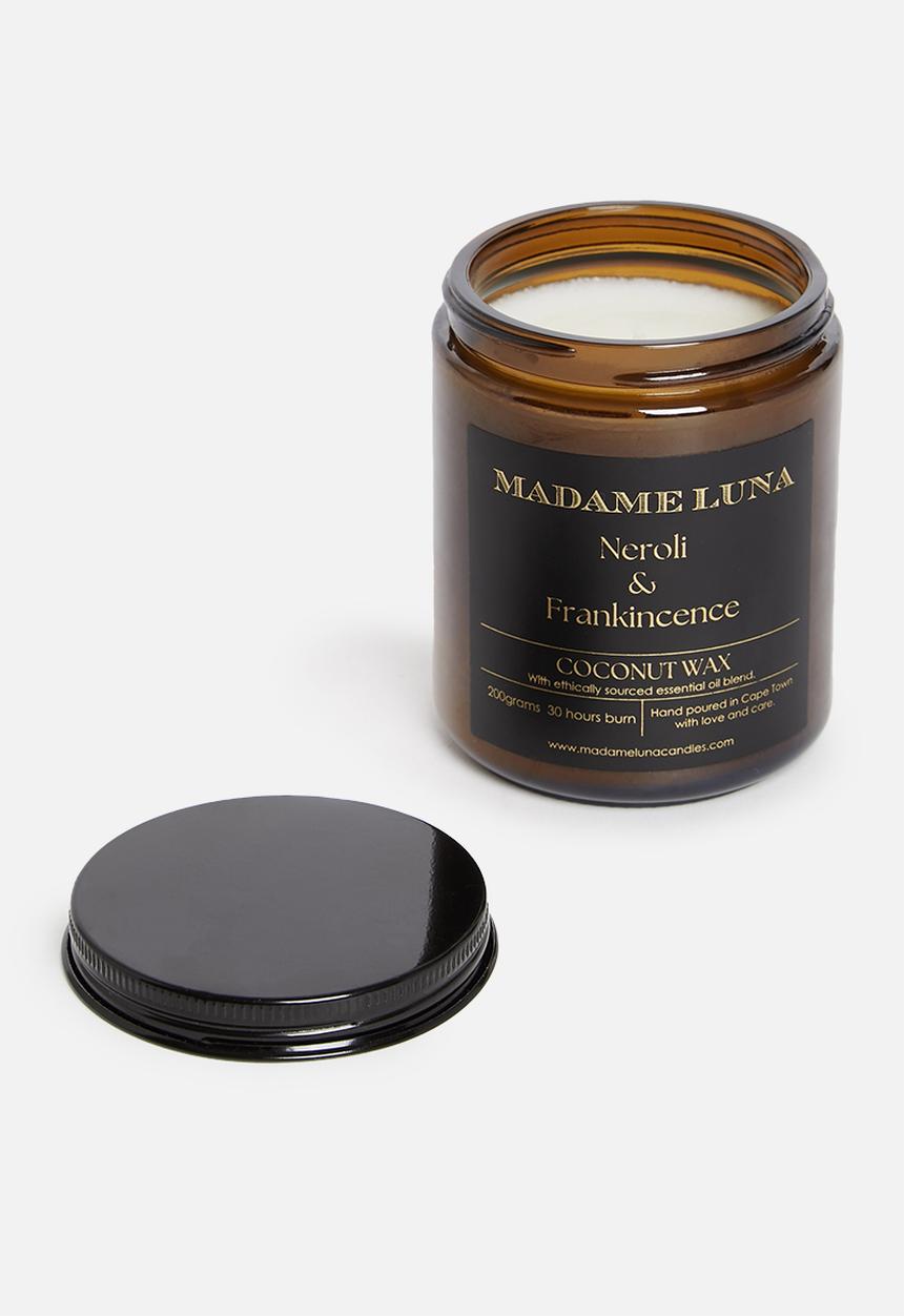 Madame Luna - Amber jar large coconut candle - neroli & frankincense