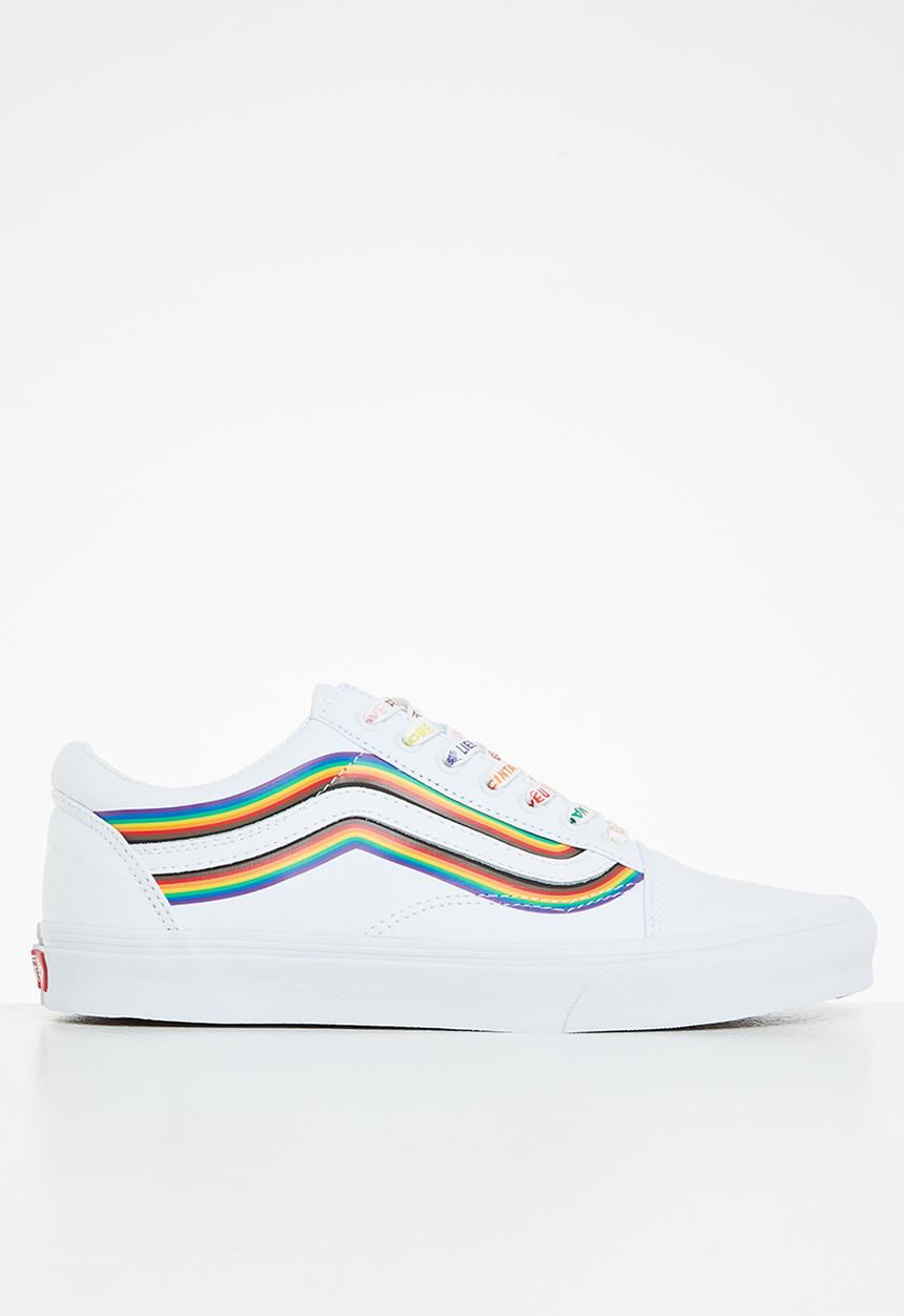 Vans - Ua old skool - (pride) white/true white