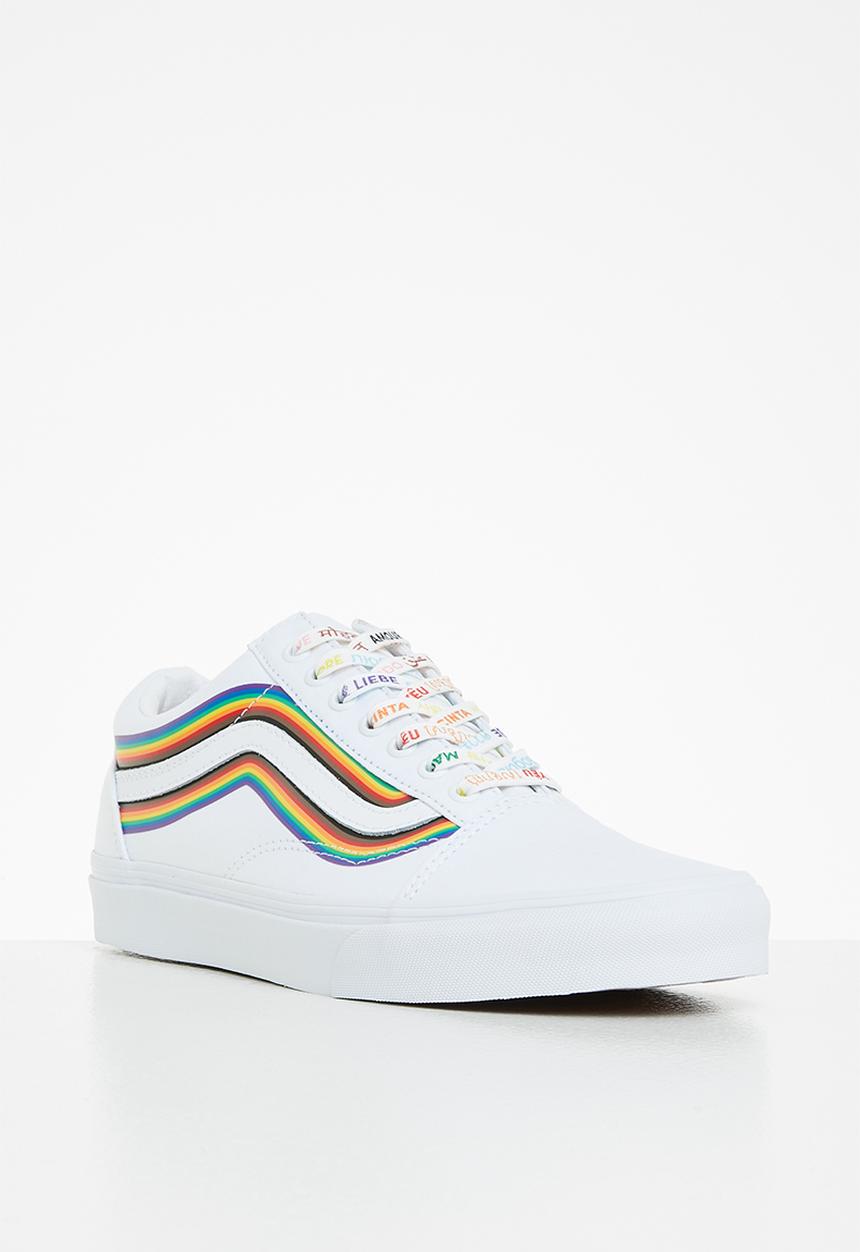 Vans - Ua old skool - (pride) white/true white