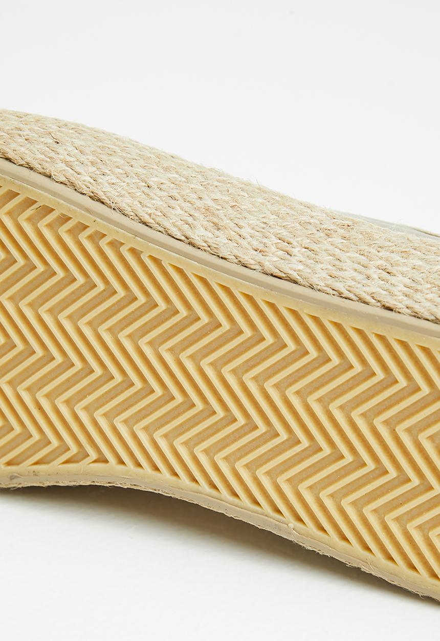 Miss Black - Quebec6 flatform espadrille sneaker - gold
