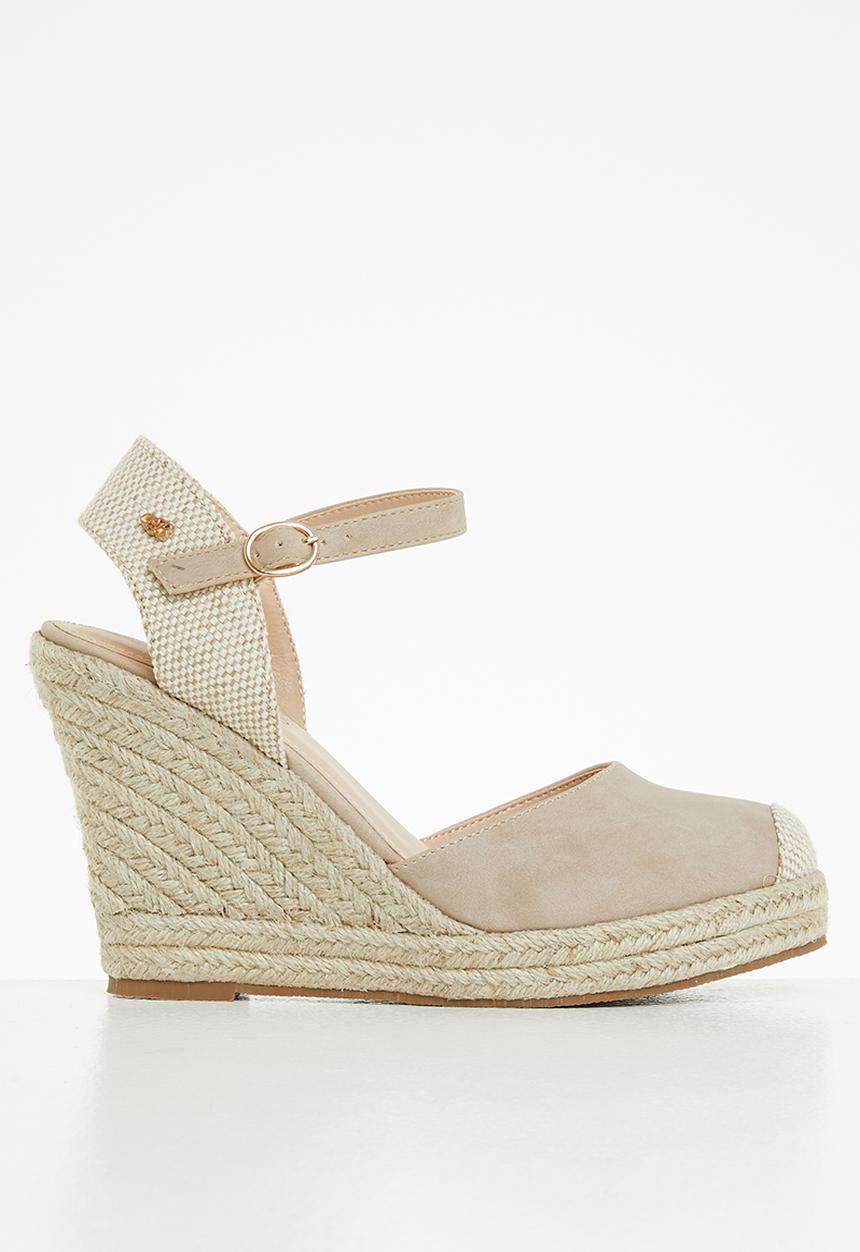 Miss Black - Hooked1 espadrille wedge heel - taupe
