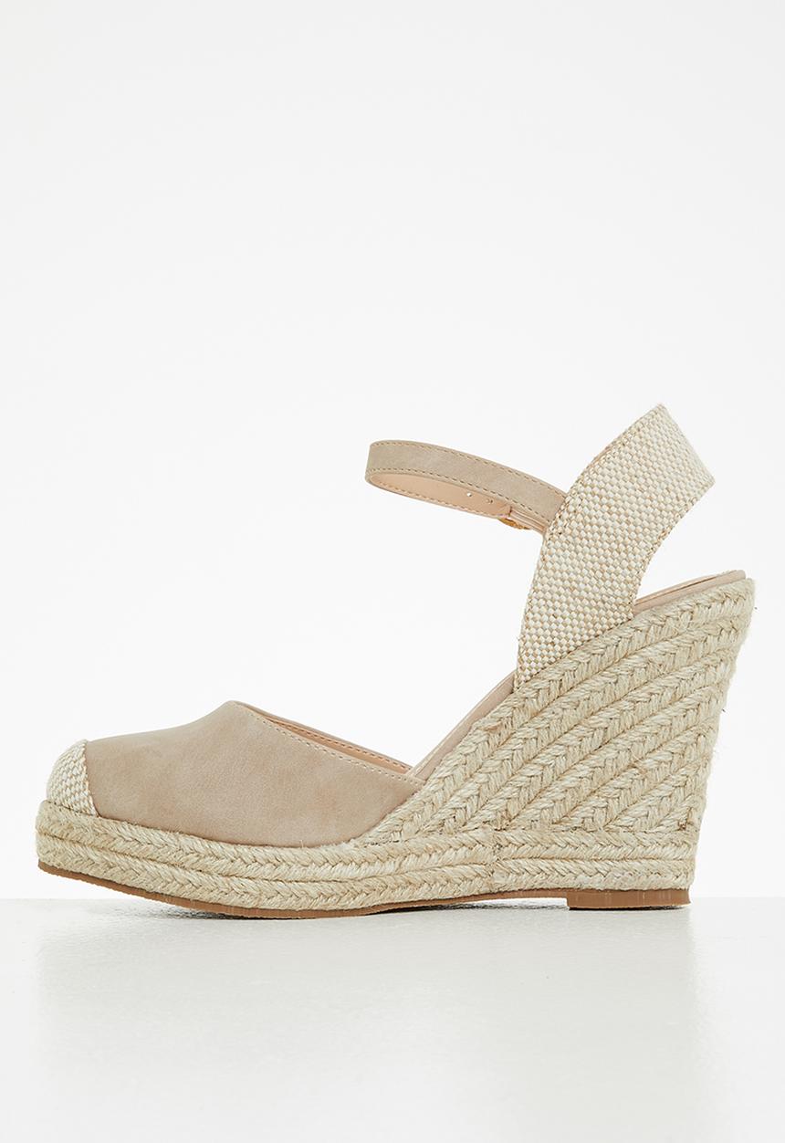 Miss Black - Hooked1 espadrille wedge heel - taupe