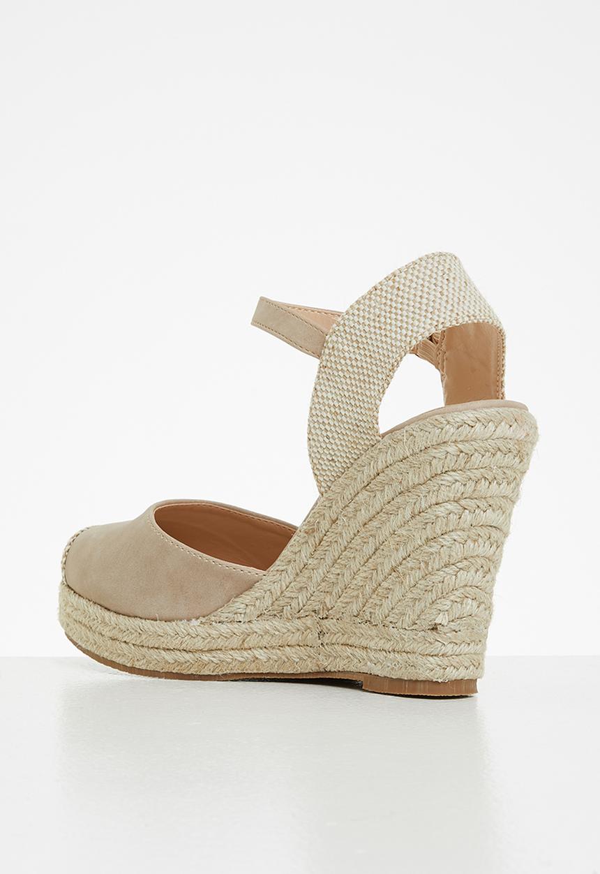 Miss Black - Hooked1 espadrille wedge heel - taupe