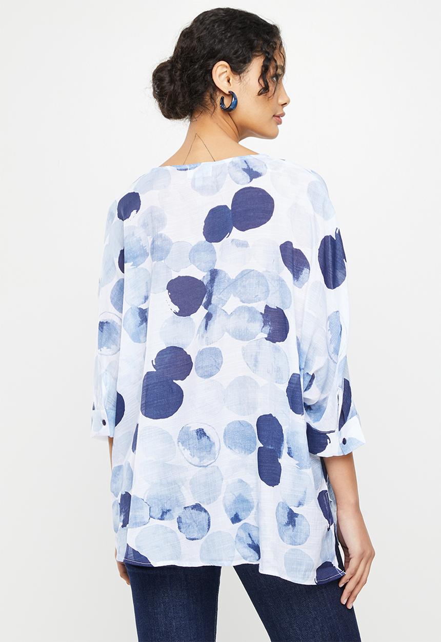 Stella Morgan - Blues dotted blouse - blue