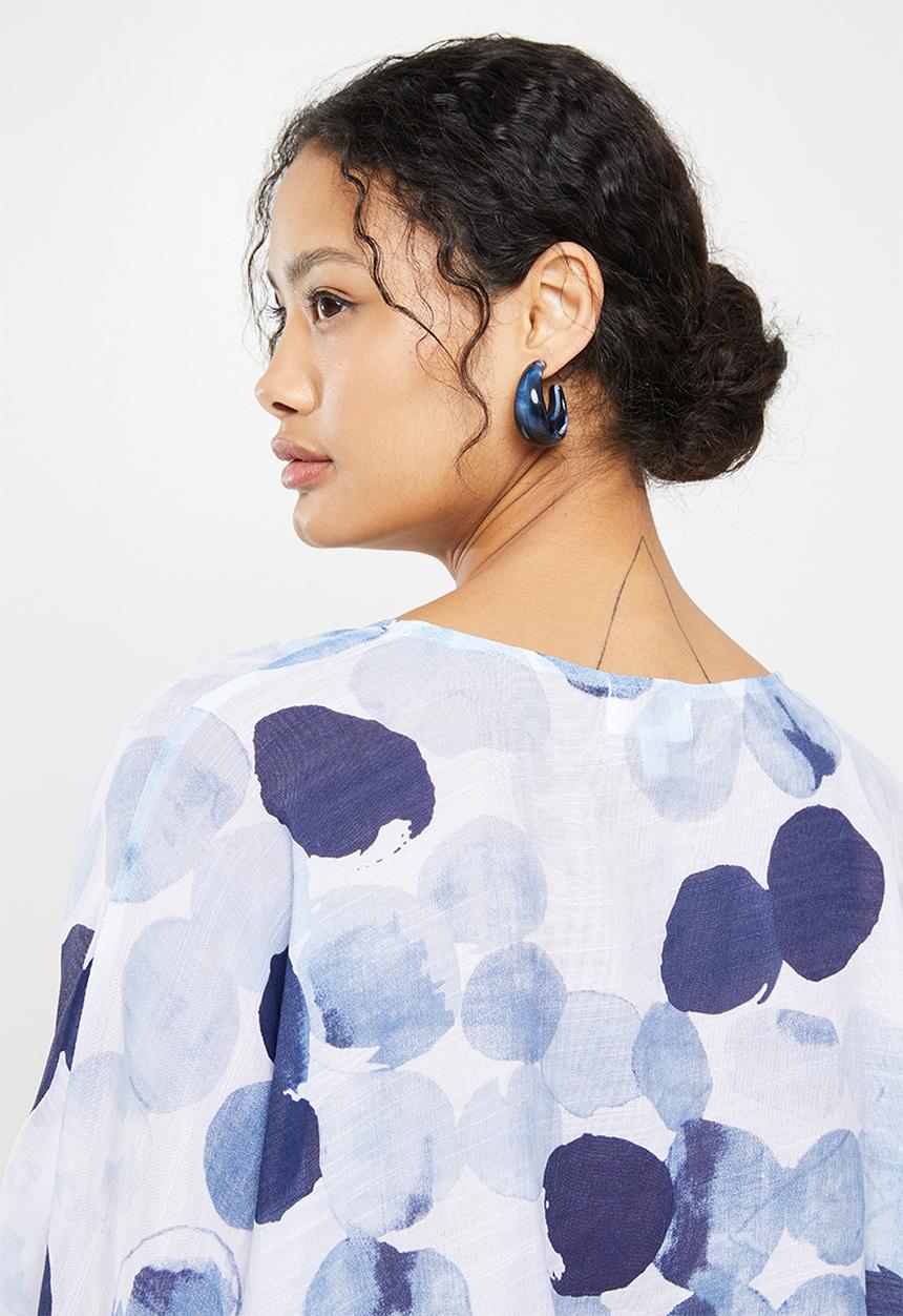 Stella Morgan - Blues dotted blouse - blue
