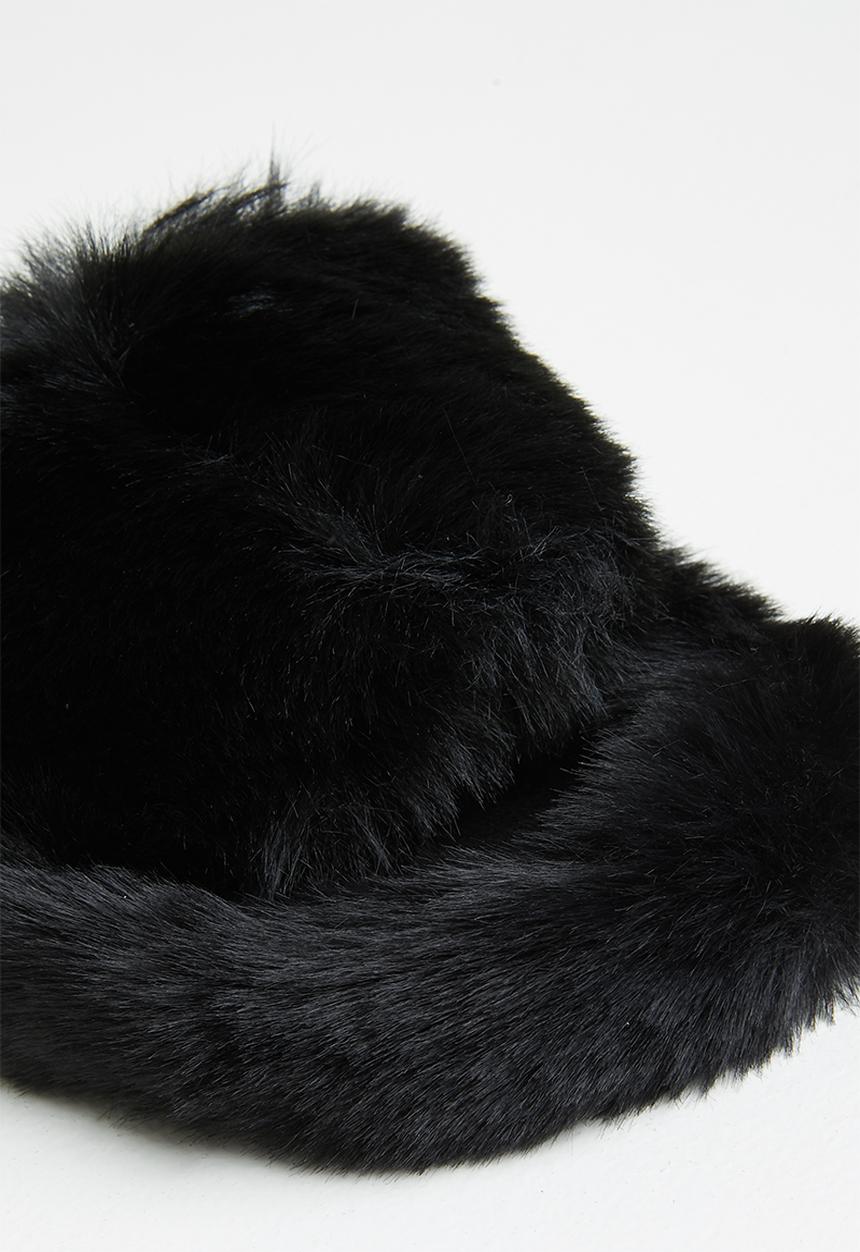 dailyfriday - Open toe soft touch slipper - black