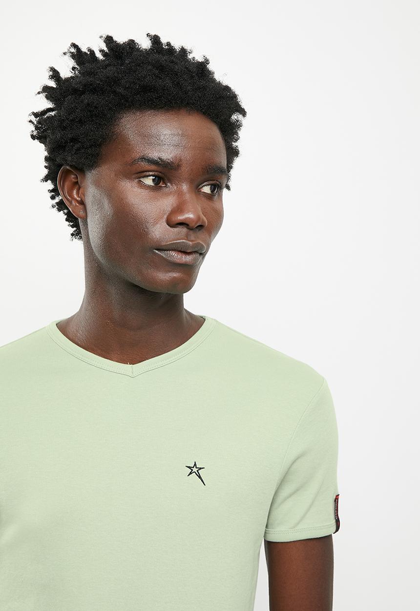 SOVIET - M bolt short sleeve muscle fit T-shirt - d sage
