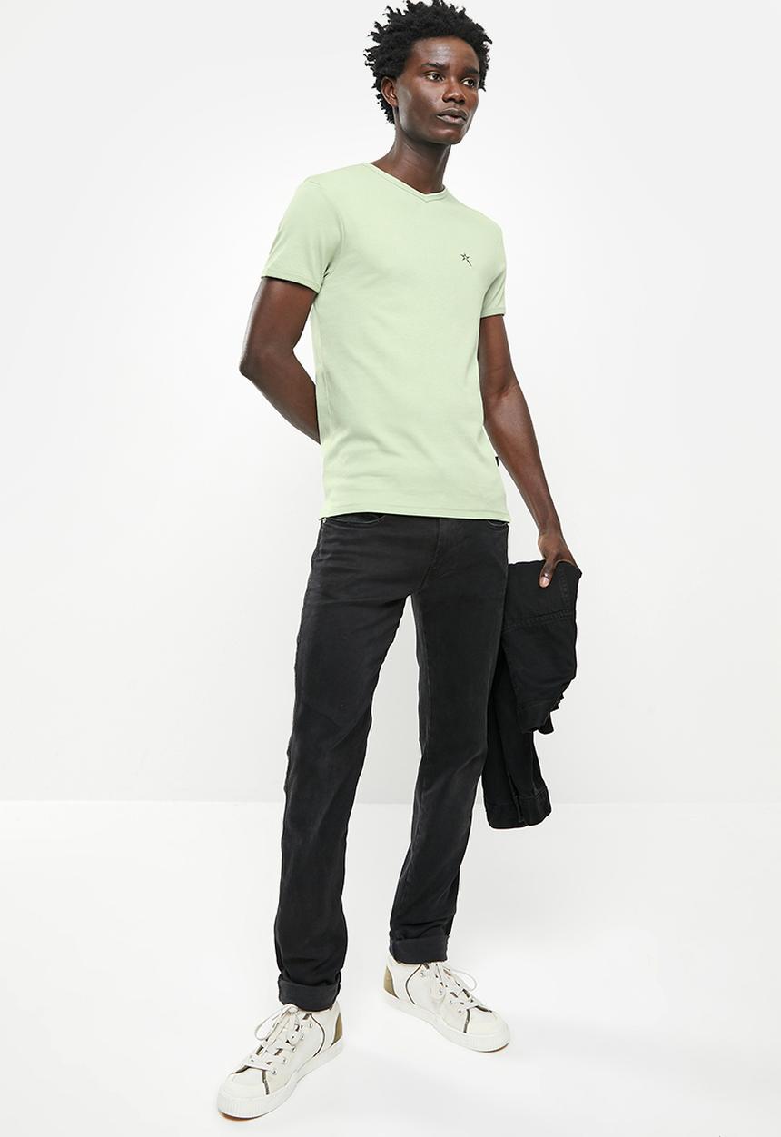 SOVIET - M bolt short sleeve muscle fit T-shirt - d sage