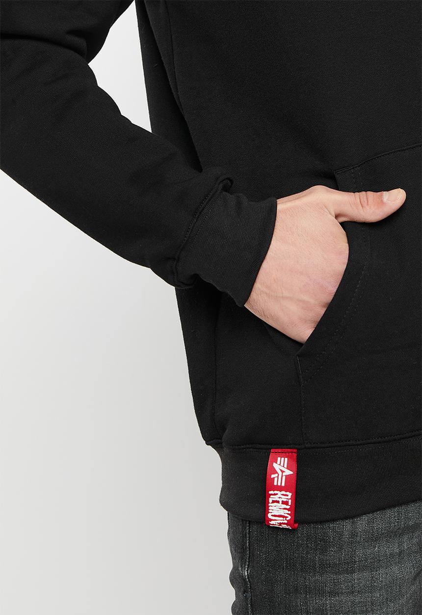 Alpha Industries - A.i block logo hoodie - black