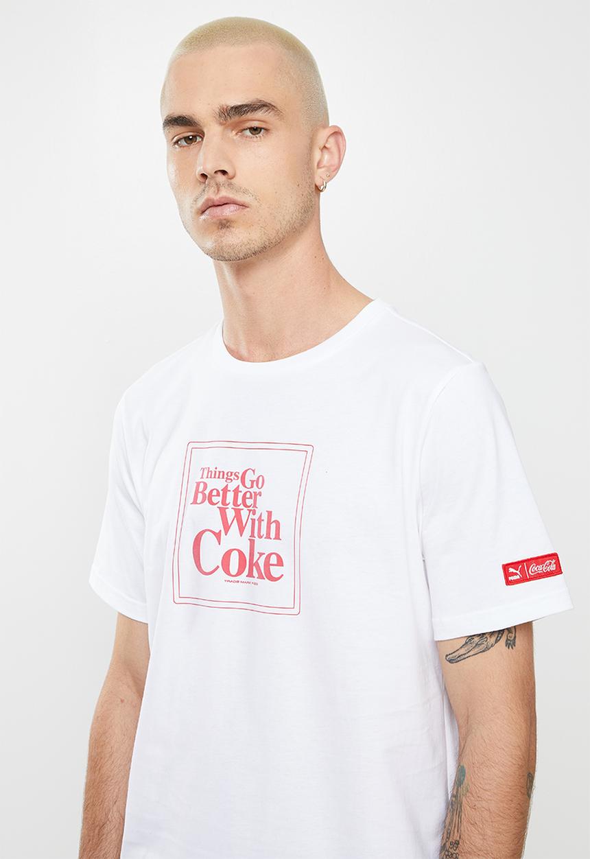 PUMA - Puma x Coca Cola graphic tee - White