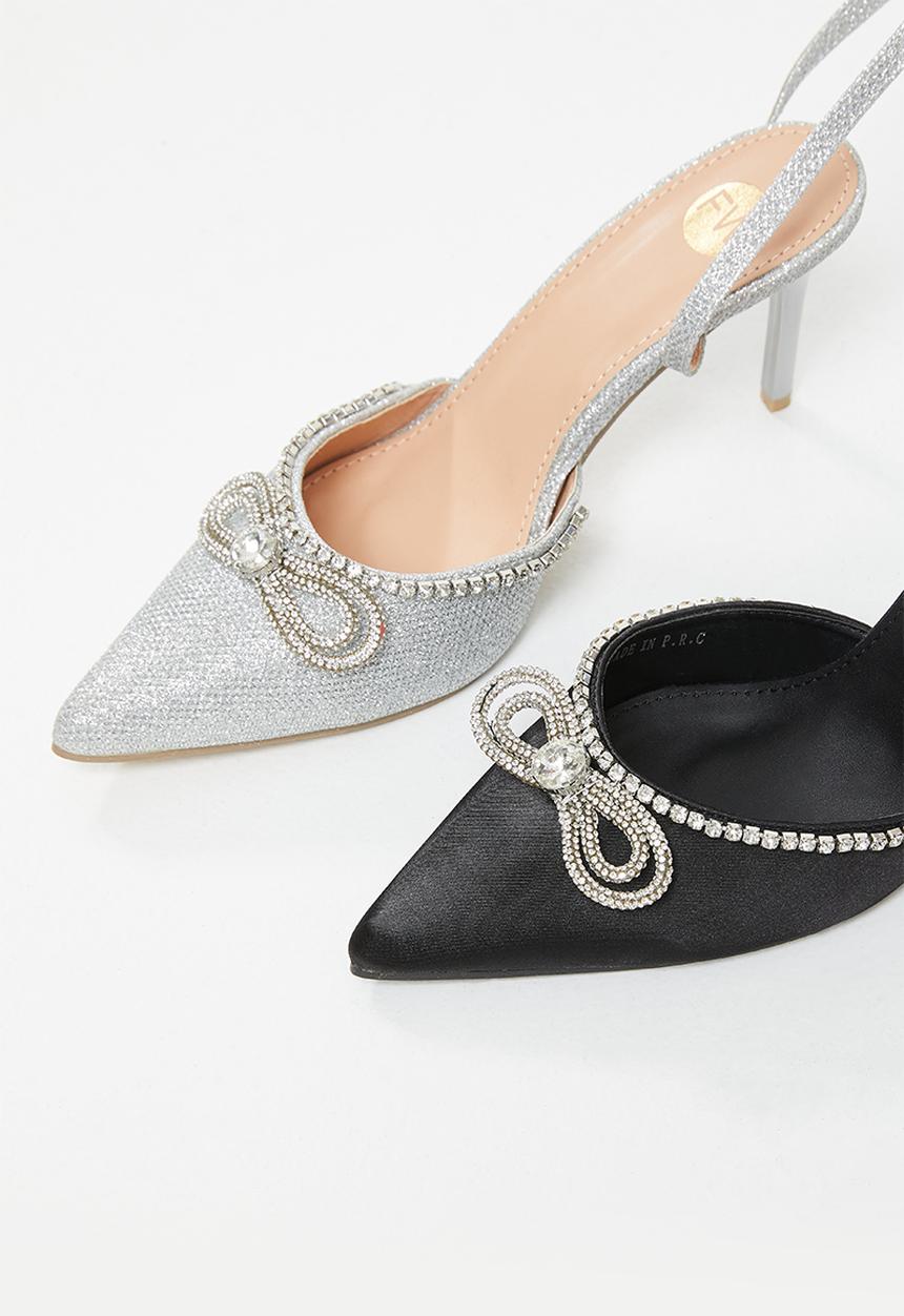 Footwork - Kasti ankle cuff stiletto heel - silver