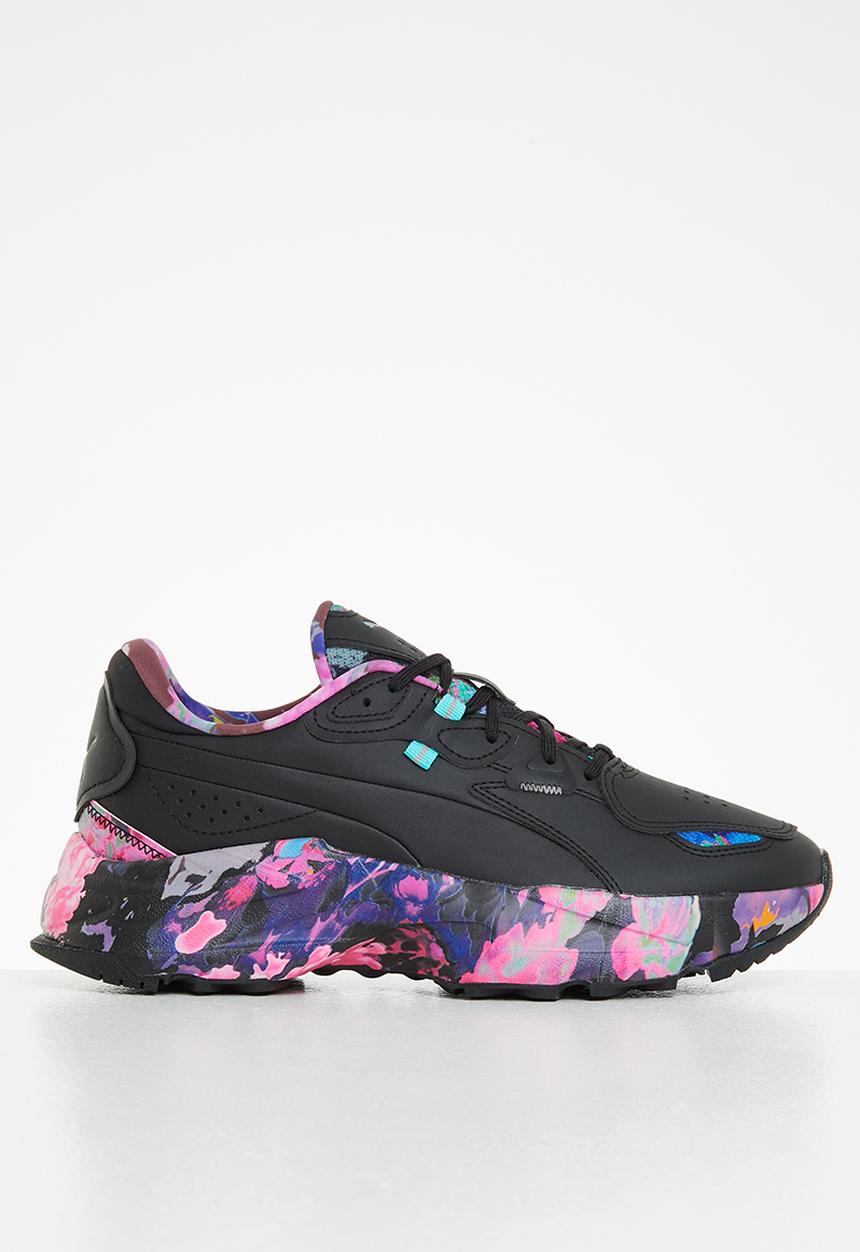PUMA - Orkid floral wns - puma black-elektro aqua