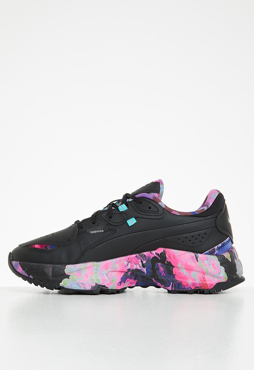 PUMA - Orkid floral wns - puma black-elektro aqua