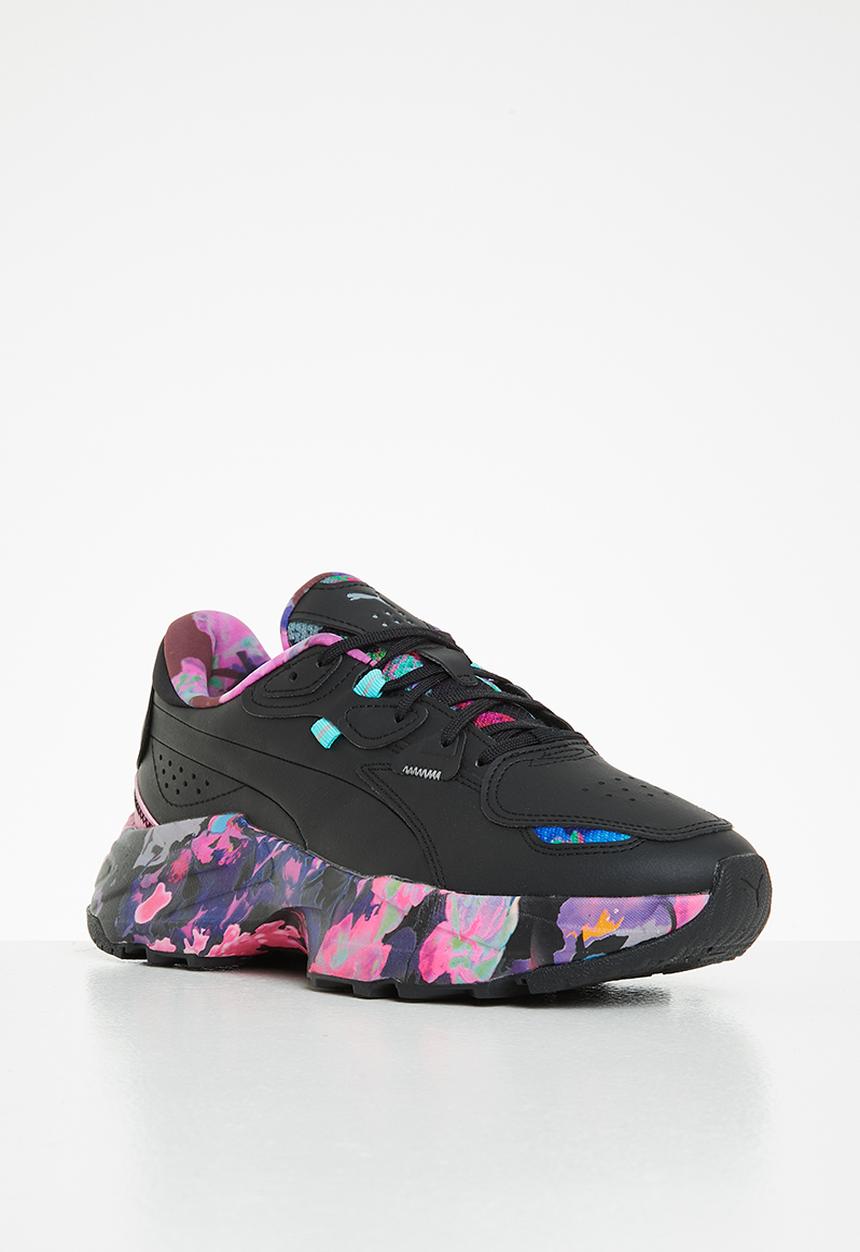 PUMA - Orkid floral wns - puma black-elektro aqua