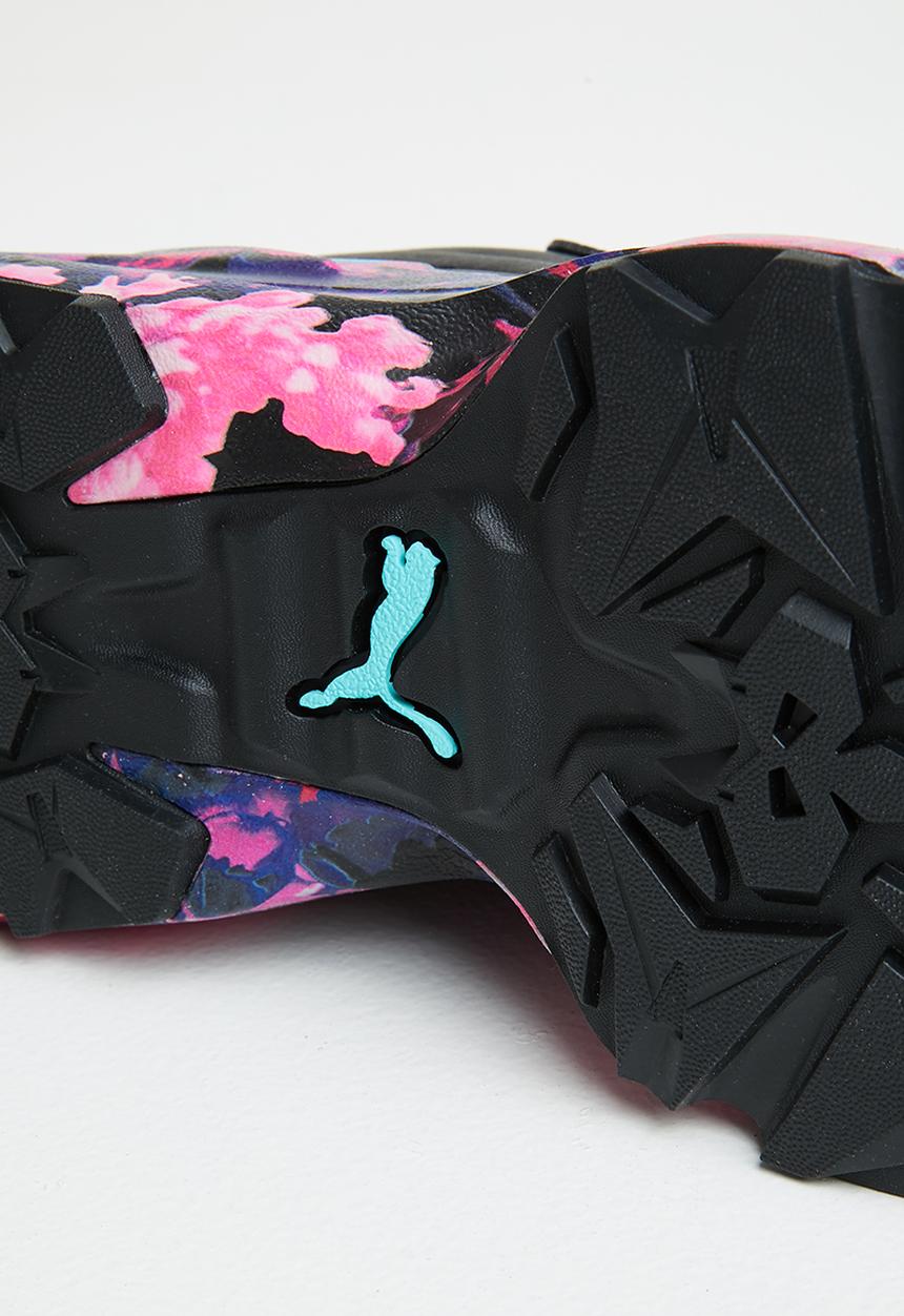 PUMA - Orkid floral wns - puma black-elektro aqua