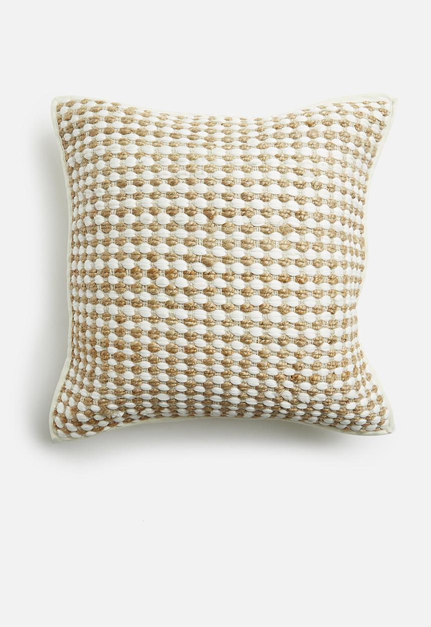 Sixth Floor - Zafu jute cushion cover - natural