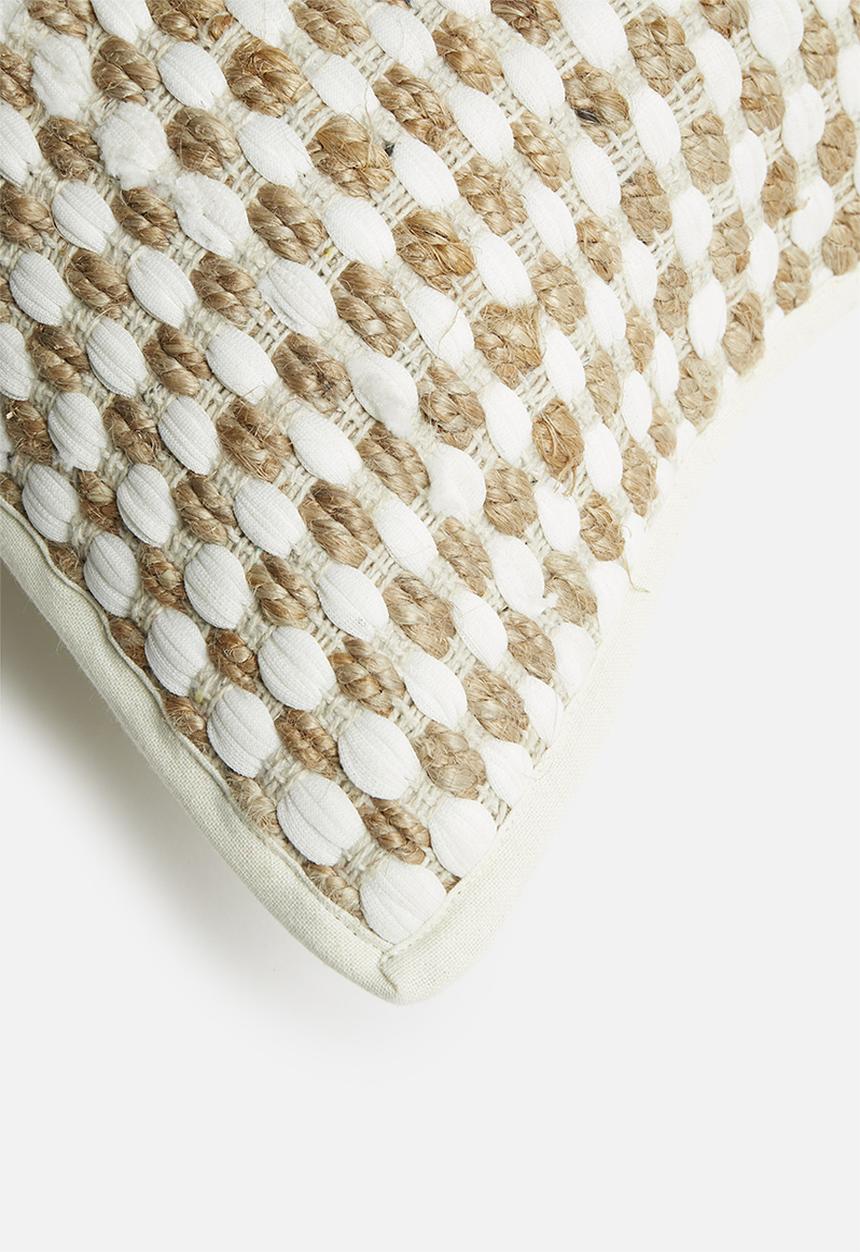 Sixth Floor - Zafu jute cushion cover - natural