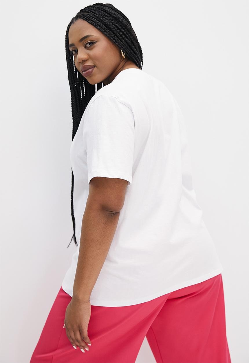 Superbalist - Basic crew graphic tee - white