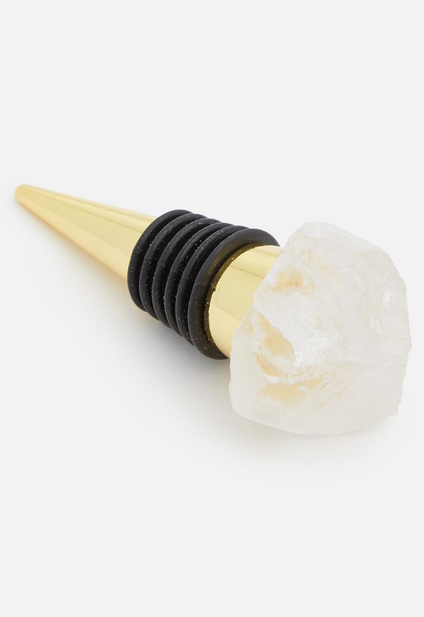 Four One Wine - Ako stylish rawstone wine stopper - crystal quartz