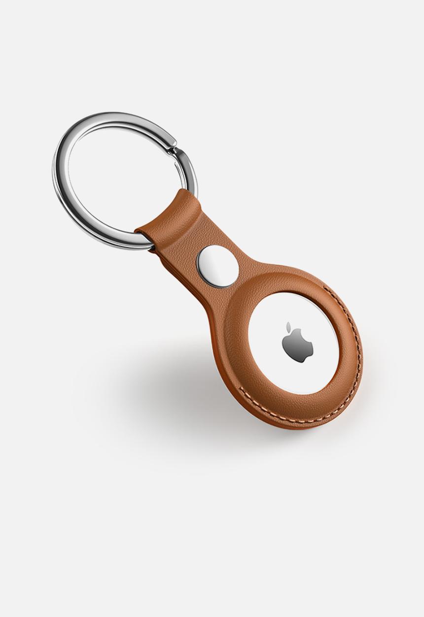 Apple - Airtag key ring - brown