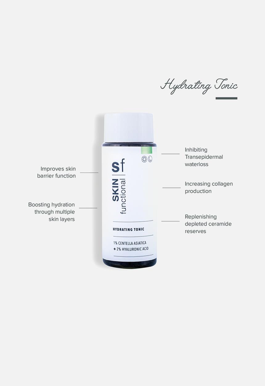 SKIN functional - 1% Centella Asiatica + 2% Hyaluronic Acid - Hydrating Tonic