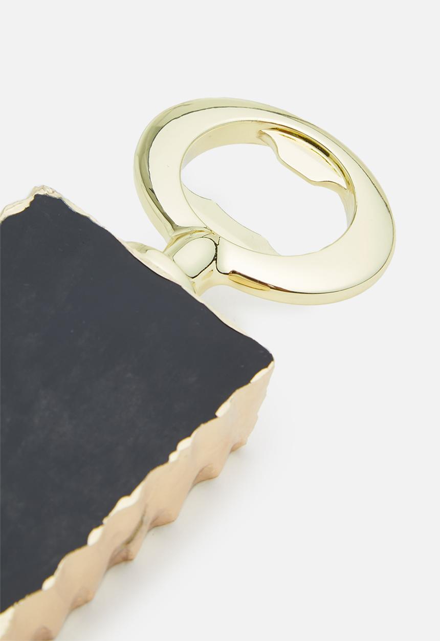 Four One Wine - Alu gemstone bottle opener -  black