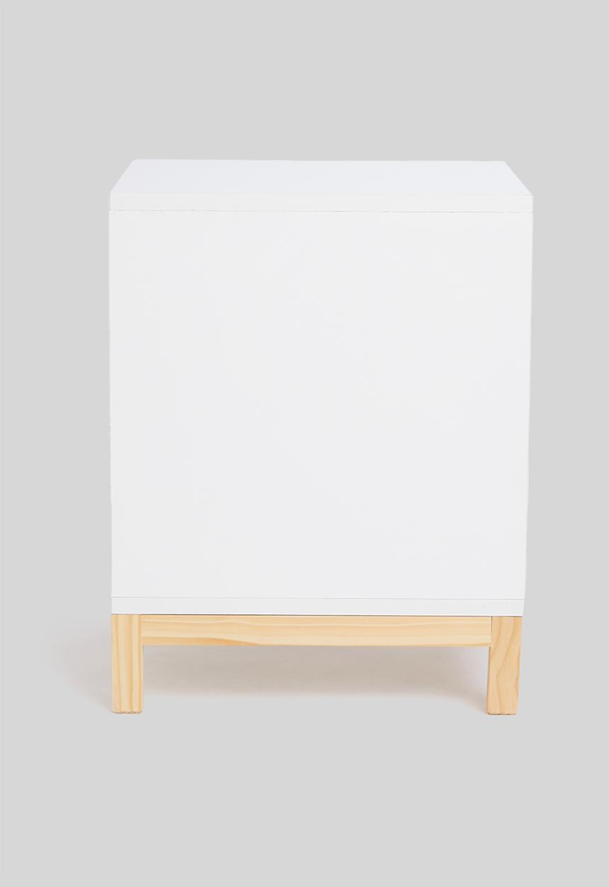 Blockhouse - Hugo open bedside table - white