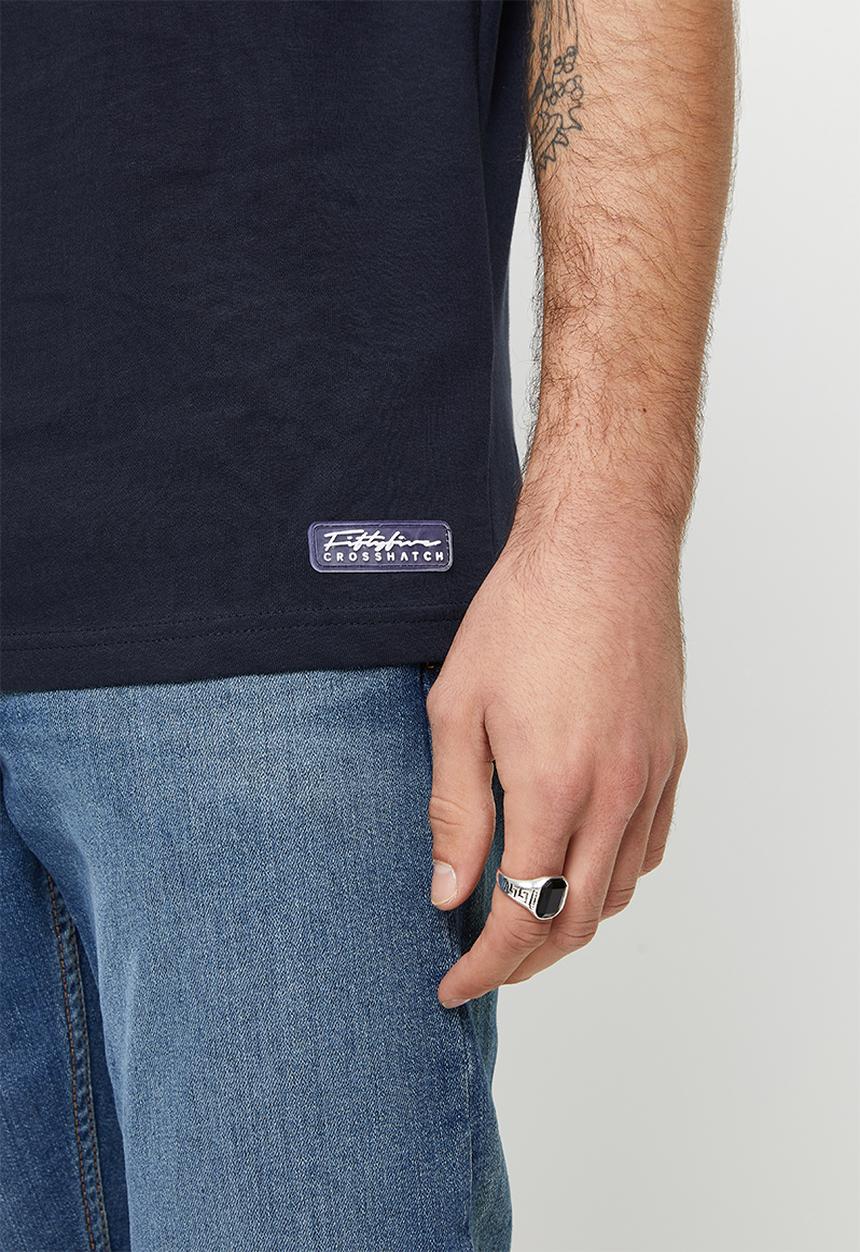 Crosshatch - Kneebury ch crew neck - navy