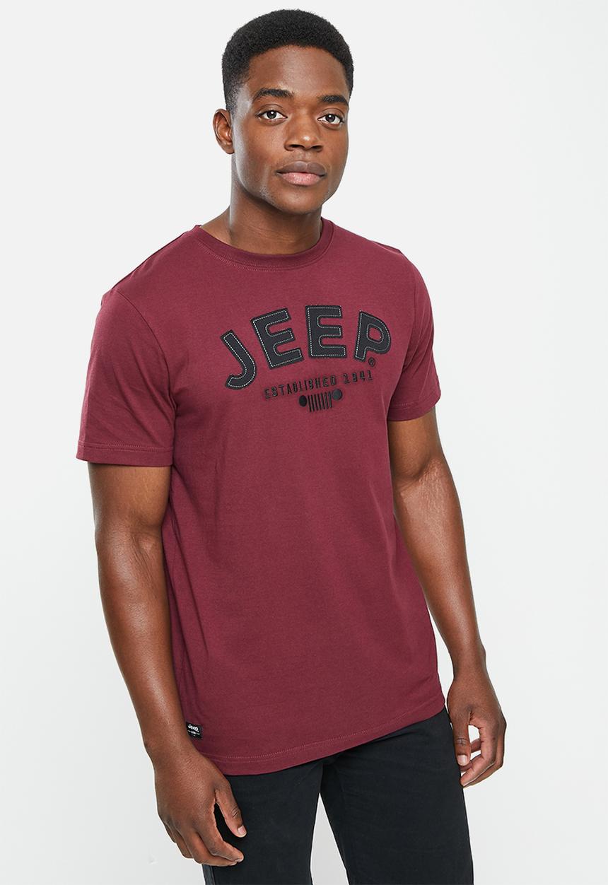JEEP - Fashion graphics tee-dark plum-jeep