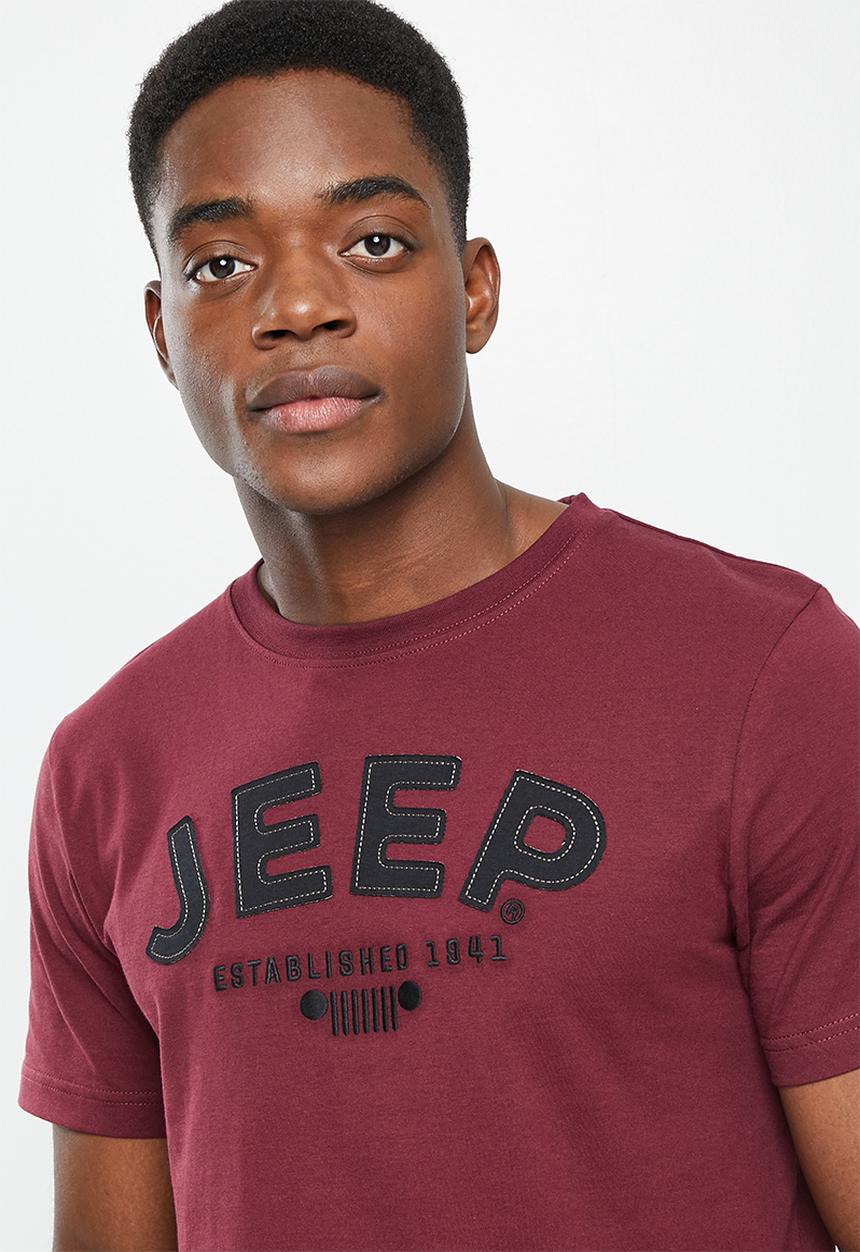 JEEP - Fashion graphics tee-dark plum-jeep