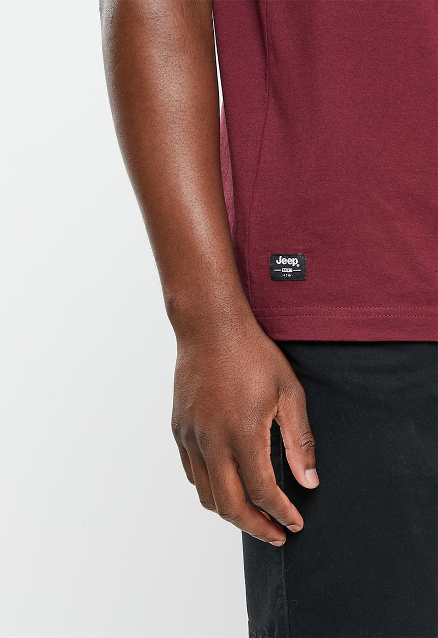 JEEP - Fashion graphics tee-dark plum-jeep