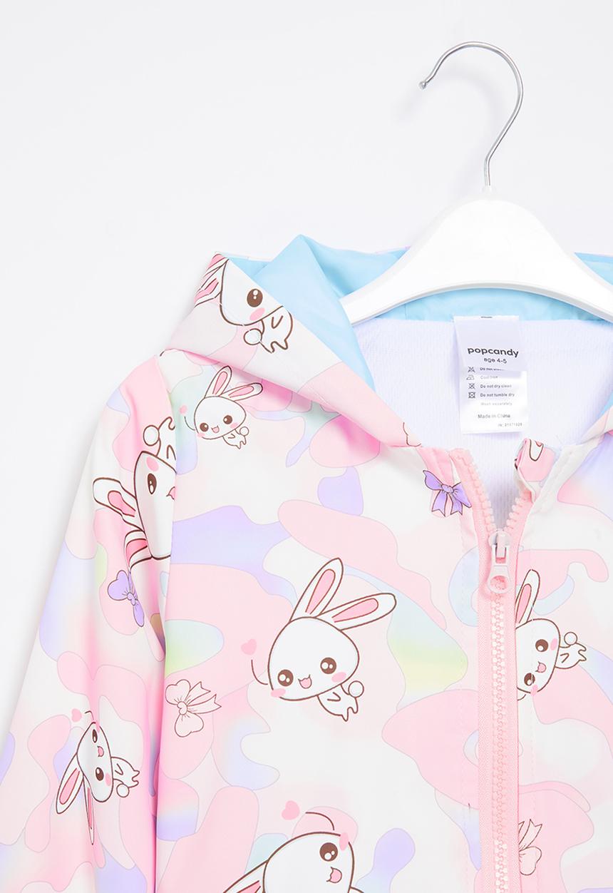 Pop Candy - Girls printed hooded jacket - pink