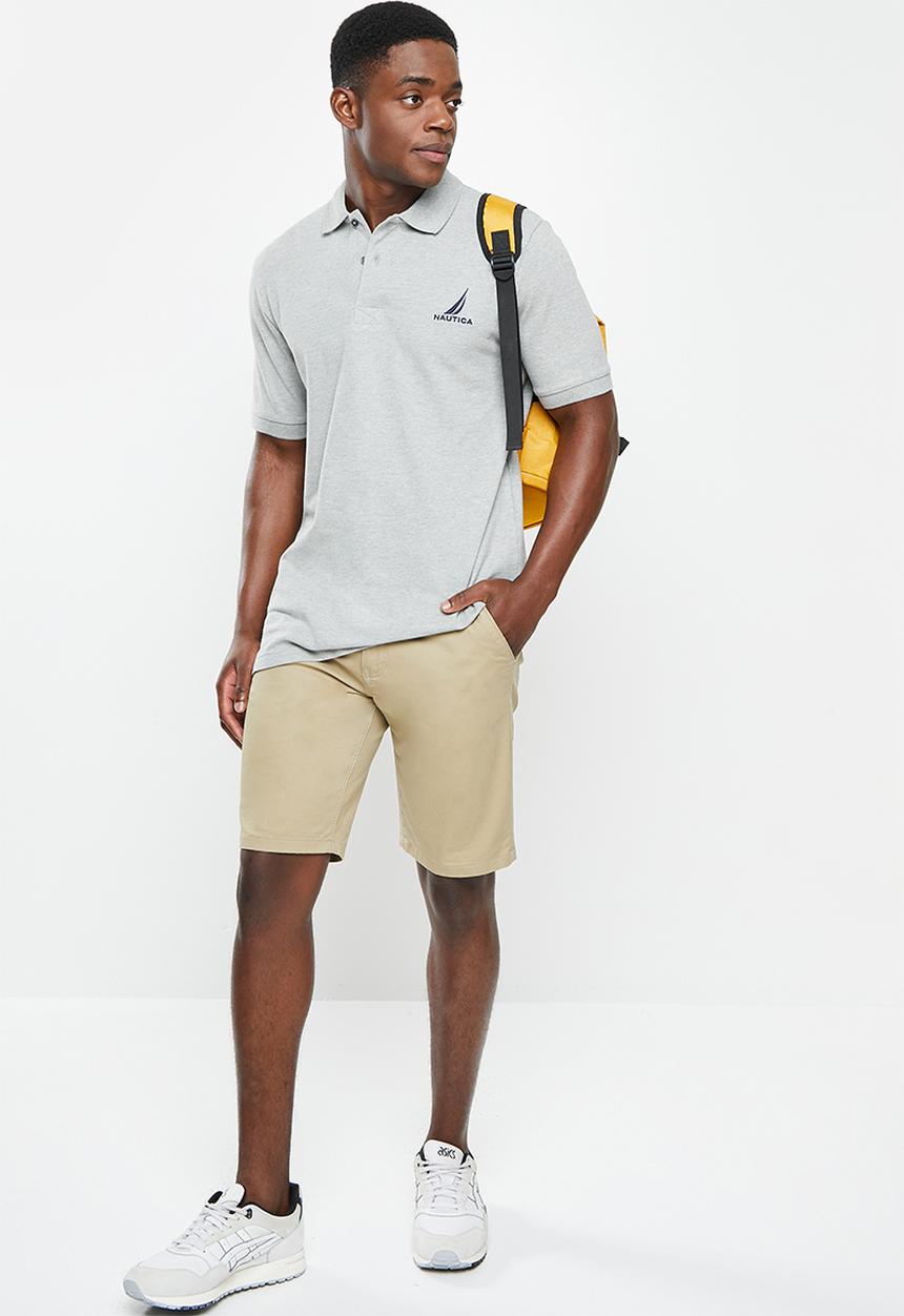 Nautica - Classic  polo - grey melange